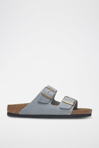Mules en cuir Arizona - Gris - Etroite
