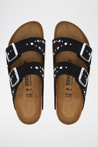 Mules en cuir Arizona - Noir - Etroite