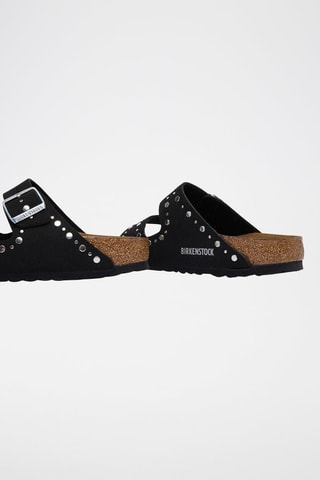Mules en cuir Arizona - Noir - Etroite