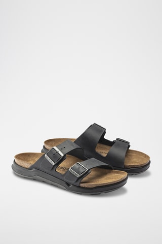 Mules en cuir Arizona Adventure - Noir - Normale