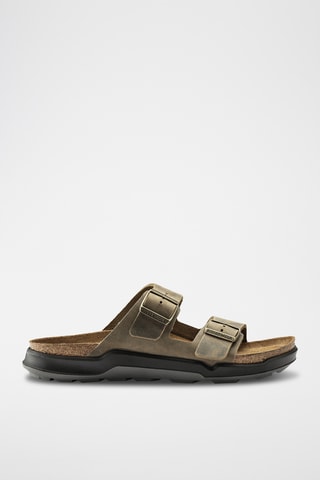 Mules en cuir Arizona Adventure- Kaki - Normale