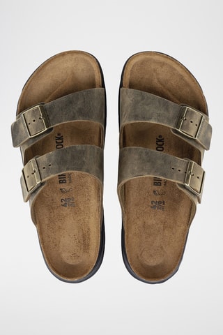 Mules en cuir Arizona Adventure- Kaki - Normale