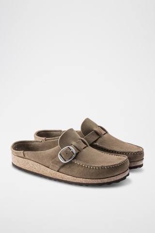 Sabots en cuir suédé Buckley - Marron - Etroite