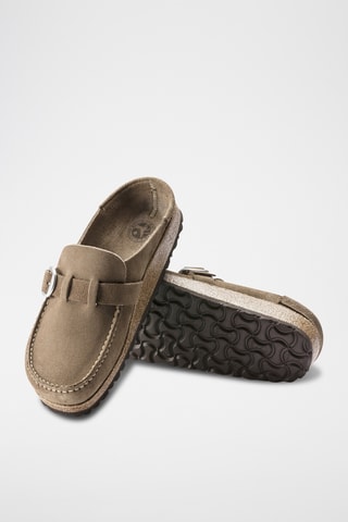 Sabots en cuir suédé Buckley - Marron - Etroite