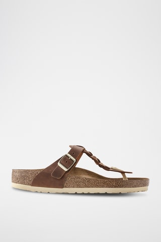 Sandales en cuir Gizeh - Marron - Normale
