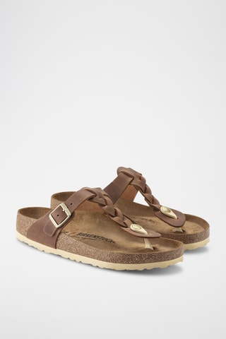 Sandales en cuir Gizeh - Marron - Normale