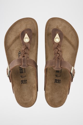 Sandales en cuir Gizeh - Marron - Normale