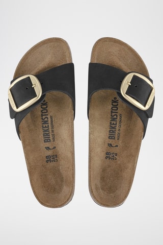 Mules en nubuck Madrid - Noir - Etroite