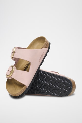 Mules en cuir Arizona - Rose - Etroite
