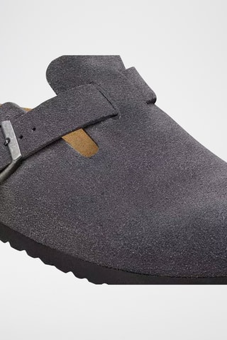 Sabots en nubuck Boston - Gris - Etroite