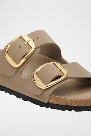 Mules en cuir huilé Arizona - Beige - Etroite