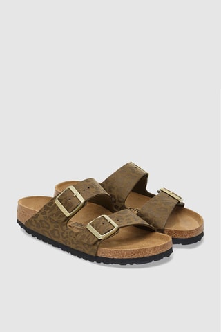 Mules en nubuck Arizona - Kaki - Etroite