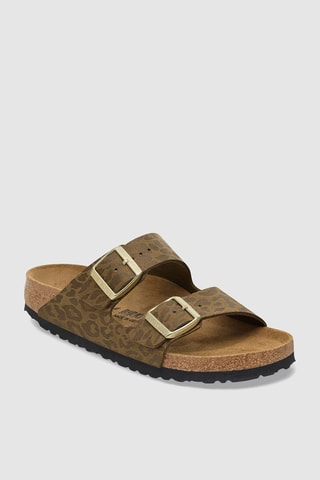 Mules en nubuck Arizona - Kaki - Etroite