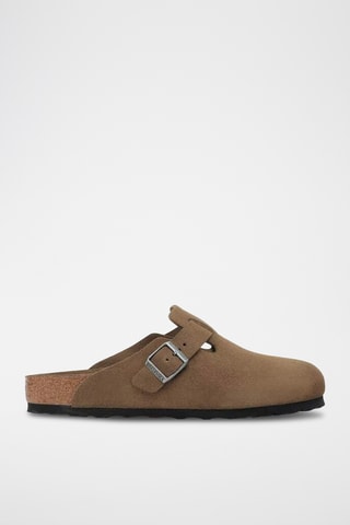 Sabots en nubuck Boston - Marron - Etroite