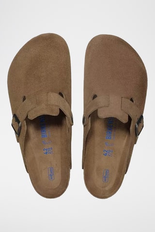 Sabots en nubuck Boston - Marron - Etroite