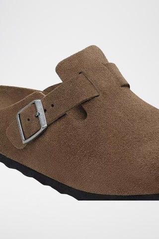 Sabots en nubuck Boston - Marron - Etroite