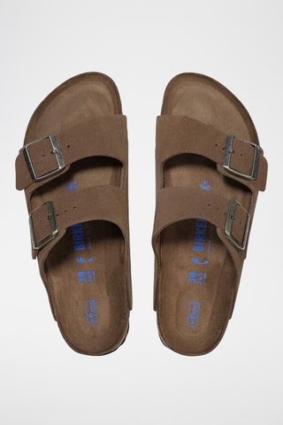 Mules en nubuck Arizona - Marron - Etroite