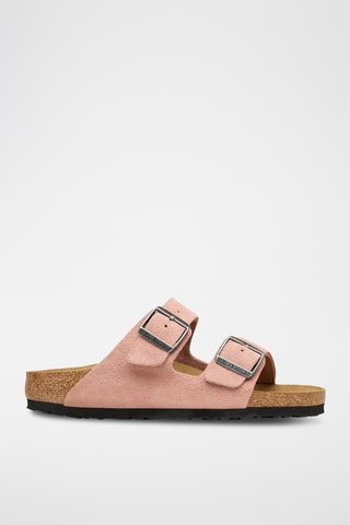 Mules en nubuck Arizona - Rose - Etroite
