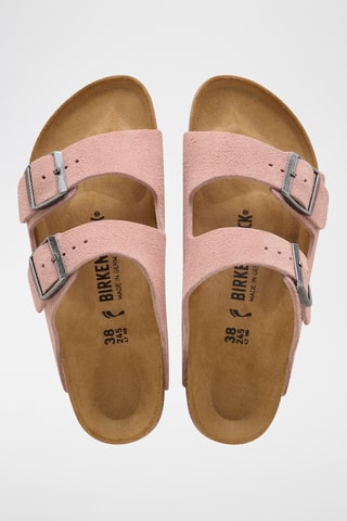 Mules en nubuck Arizona - Rose - Etroite