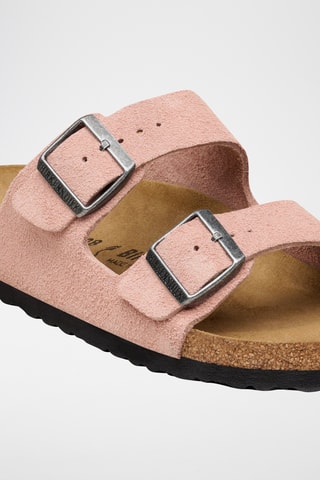 Mules en nubuck Arizona - Rose - Etroite