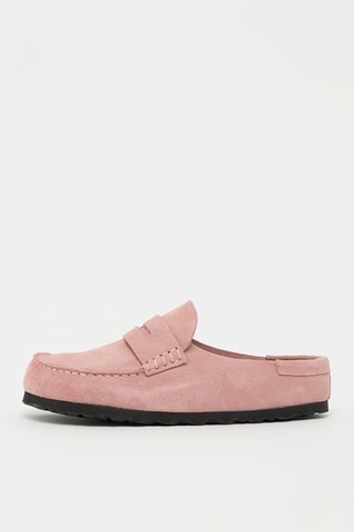 Sabots en nubuck Naples - Rose - Etroite