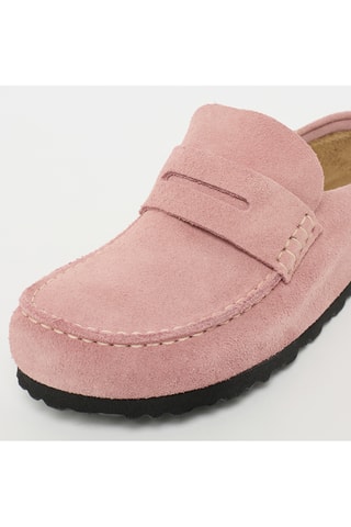 Sabots en nubuck Naples - Rose - Etroite