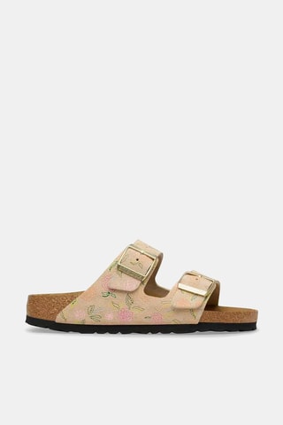 Mules en nubuck Arizona - Beige - Etroite
