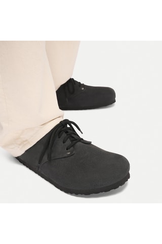 Derbys en nubuck Maine - Noir - Etroite