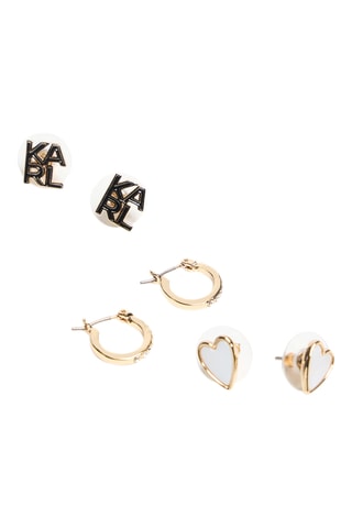 Set 3 paires de boucles d'oreilles - Doré