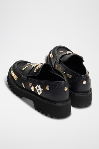 Mocassins en cuir - Noir