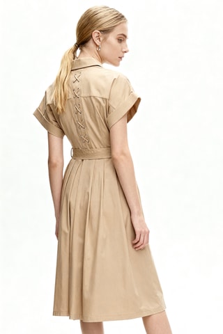 Robe chemise - Beige