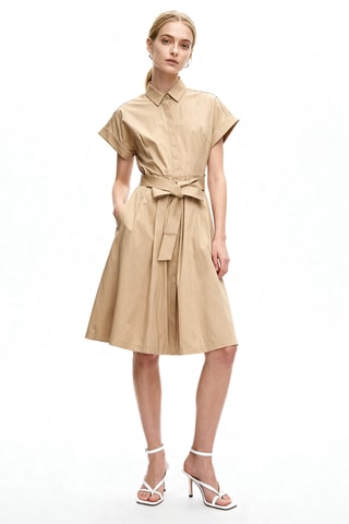 Robe chemise - Beige