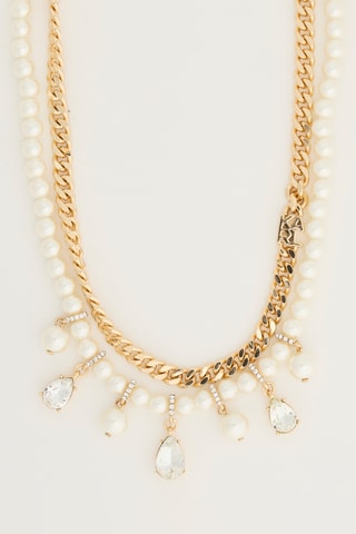 Collier double rangs - Doré