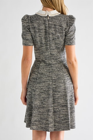Robe droite - Blanc et noir