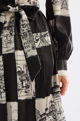 Robe patineuse - Noir et blanc