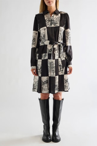 Robe patineuse - Noir et blanc