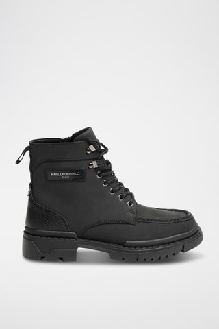 Bottines en cuir - Noir