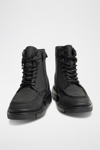 Bottines en cuir - Noir