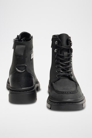 Bottines en cuir - Noir