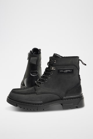 Bottines en cuir - Noir
