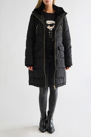 Doudoune à capuche - Noir