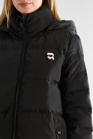 Doudoune à capuche - Noir