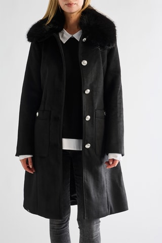 Manteau en laine - Noir
