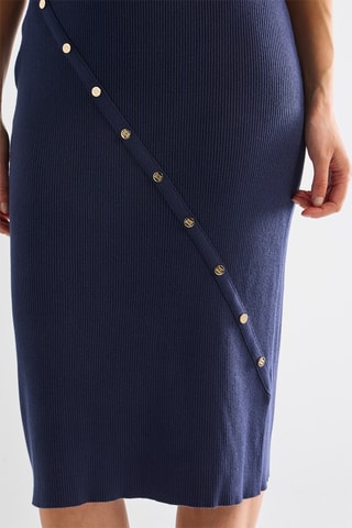 Robe droite - Bleu marine