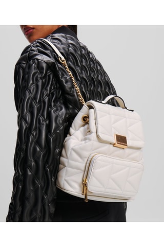 Sac à dos en cuir - Blanc