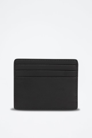 Porte-cartes en cuir - Noir