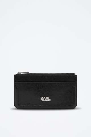 Porte-cartes en cuir - Noir