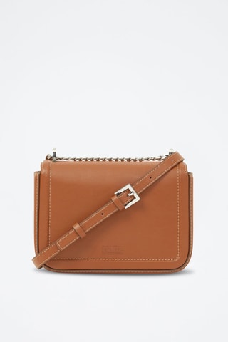 Sac bandoulière en cuir - Marron