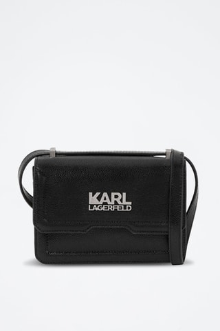 Sac bandoulière en cuir - Noir