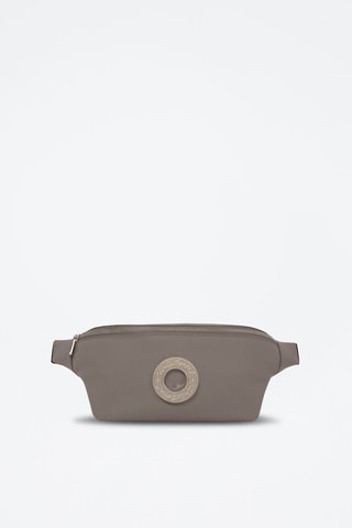 Sac banane en cuir - Gris clair